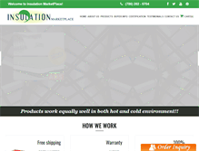 Tablet Screenshot of insulationmarketplaces.com